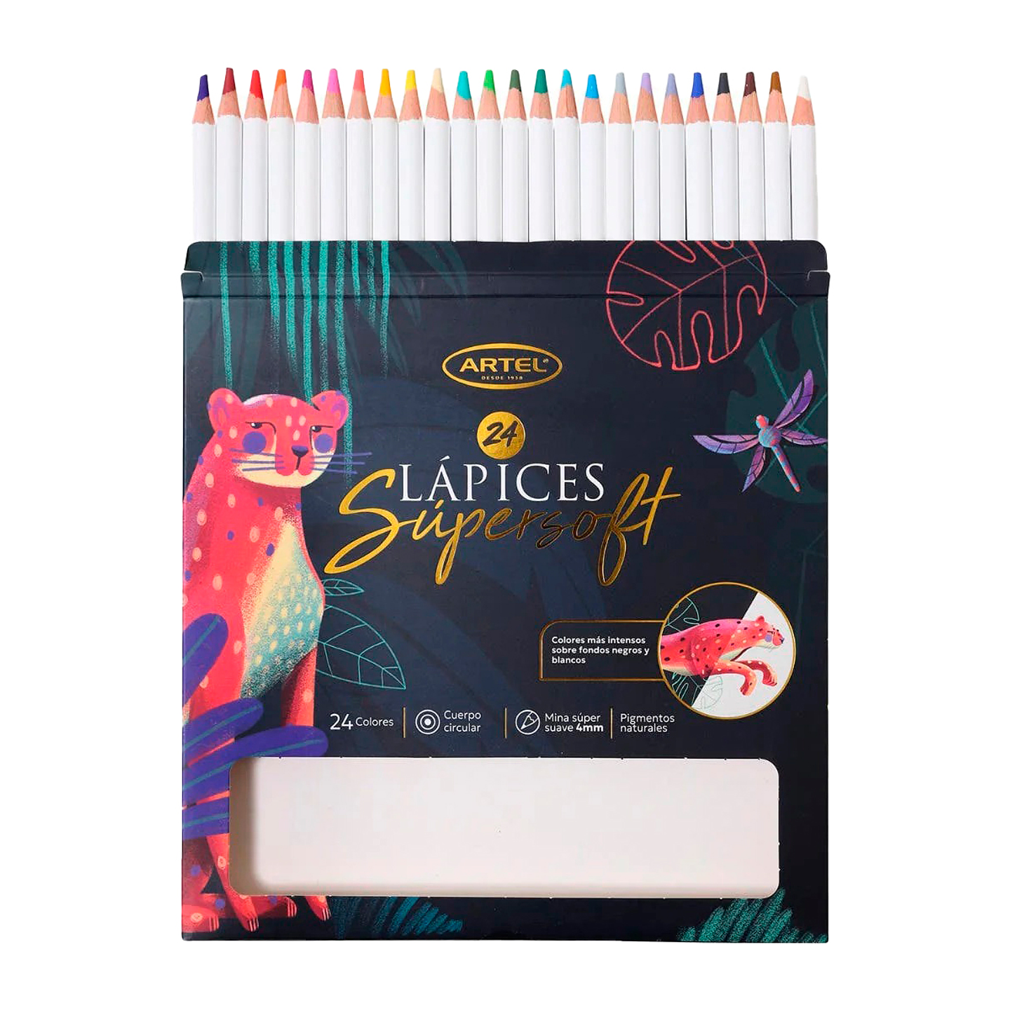Lápices de colores Super Soft 24 colores - Artel 3