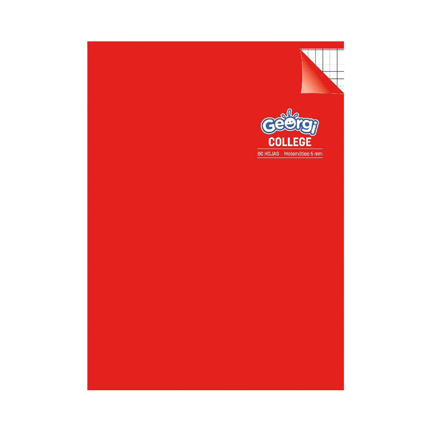 Cuaderno College 80 Hojas Matemática 5mm - Georgi 4