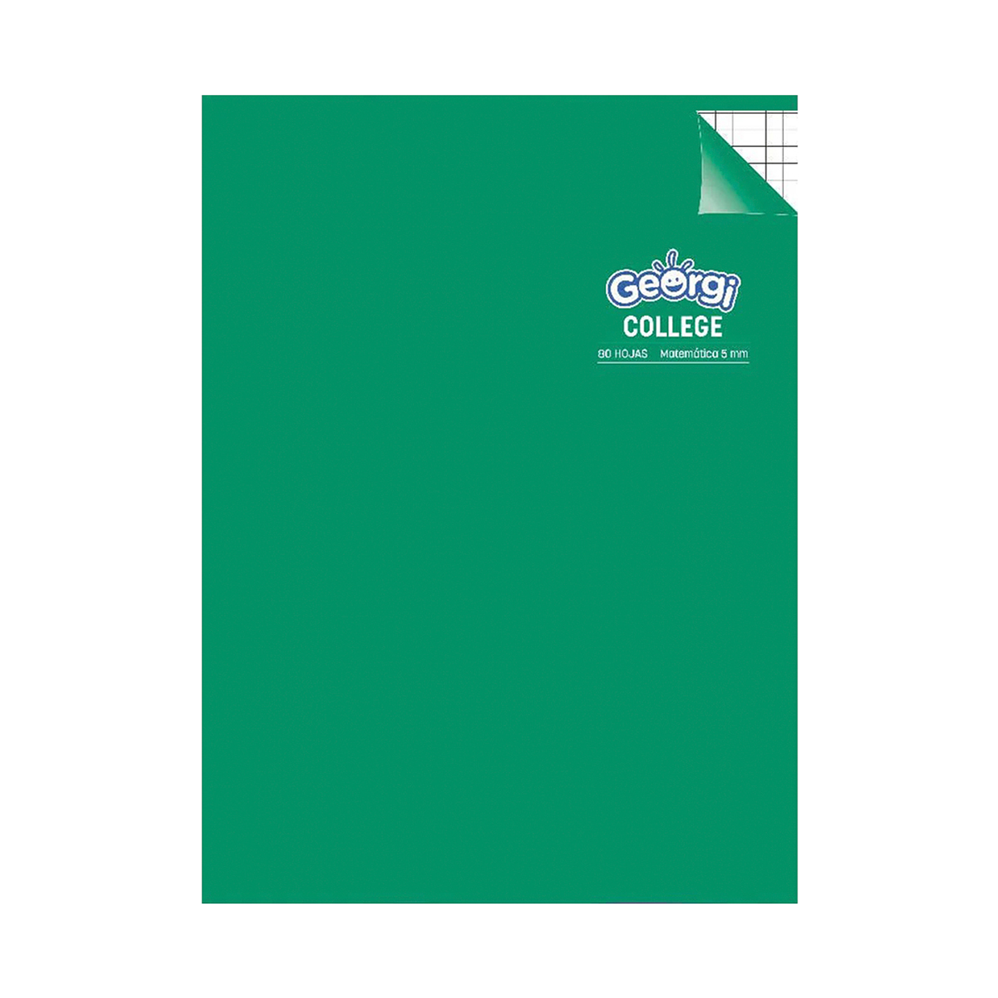 Cuaderno College 80 Hojas Matemática 5mm - Georgi 5