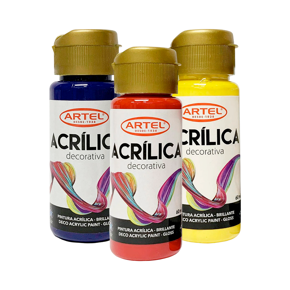 Pintura Acrilica Decorativa 60ml - Artel 1