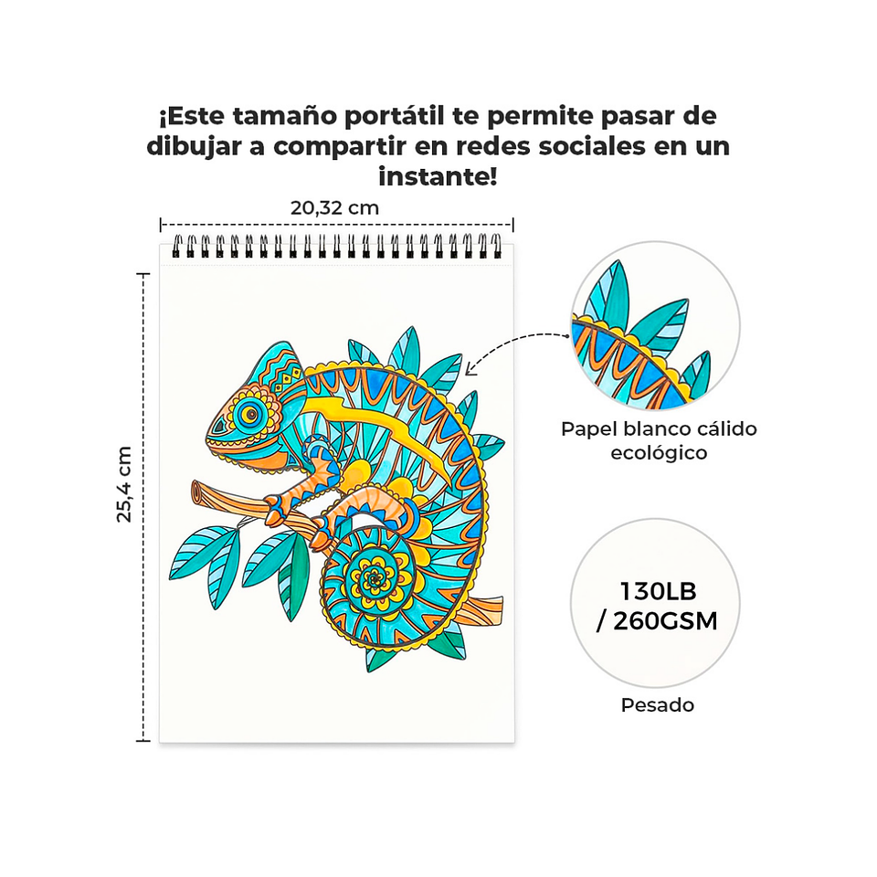 Libro Ohuhu Colorear Mandalas Animales Doble Cara 2