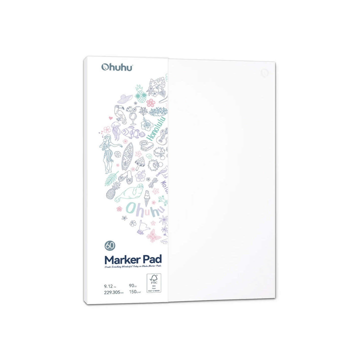 Block Para Marcadores Marker Pad 150 G/m2 60h - Ohuhu 1