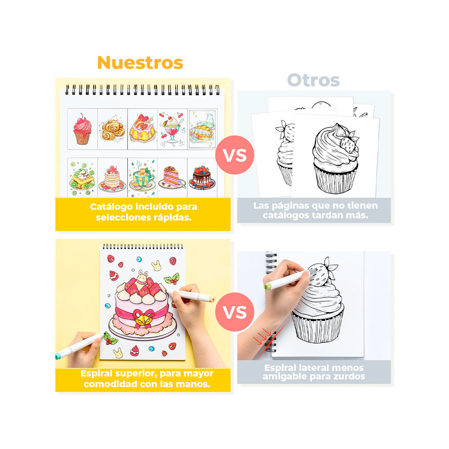 Ohuhu Libro Para Colorear Doble Cara Enjoy The Sweet Moment 3