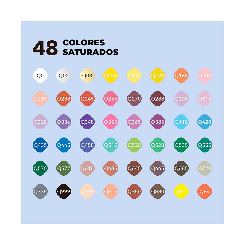 ARRTX Marcadores Acrilicos de 48 Colores (Punta Redonda) 2
