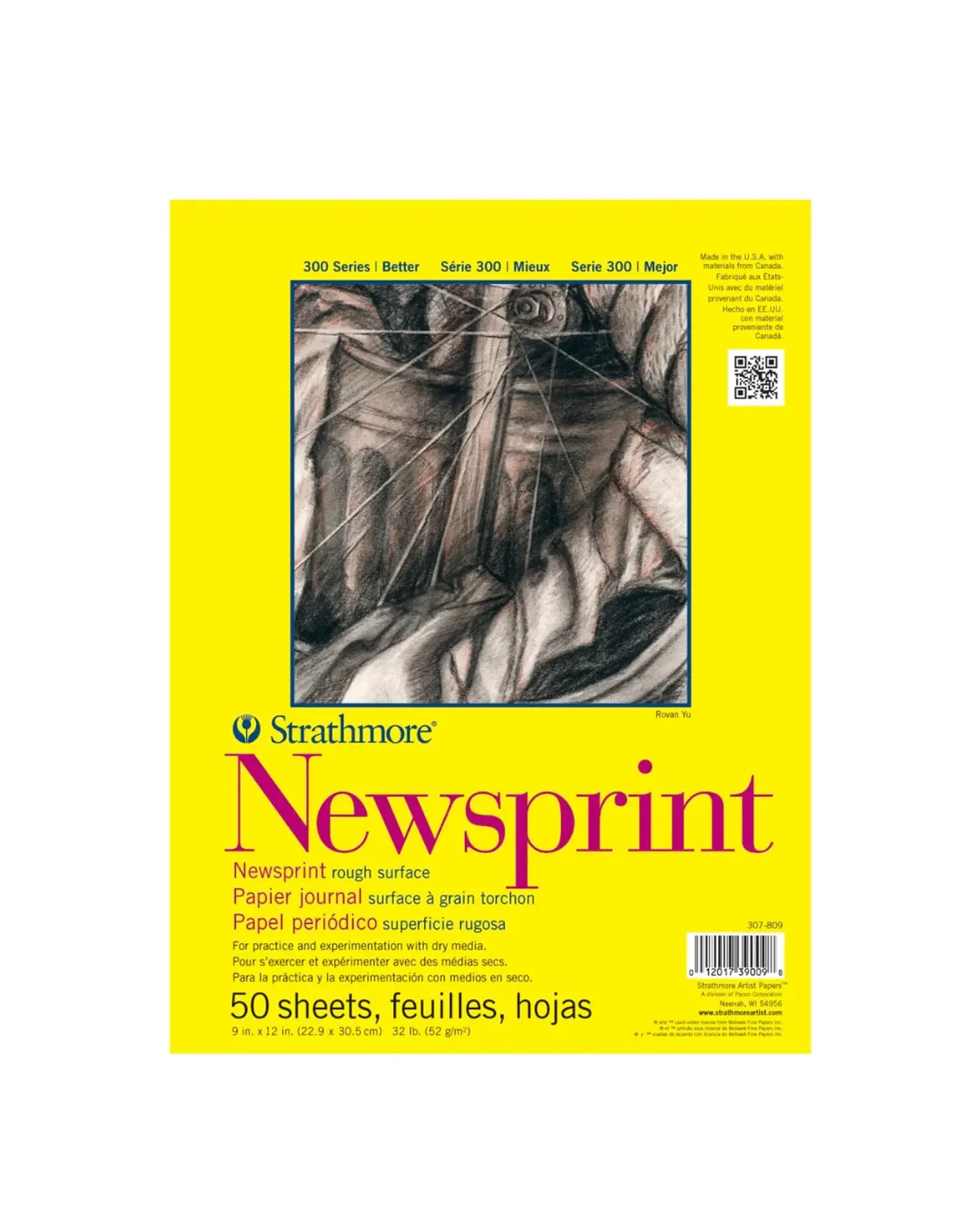 Strathmore 300 Series - Block Newsprint 52 g/m2 1