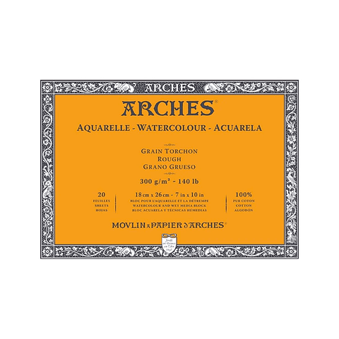  Arches - Block Acuarela Grano Grueso 300 g/m2 20 h