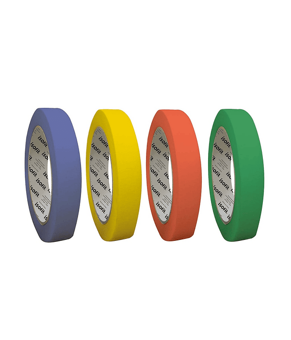 Masking Tape De Colores 18mmx40m Isofit Rojo