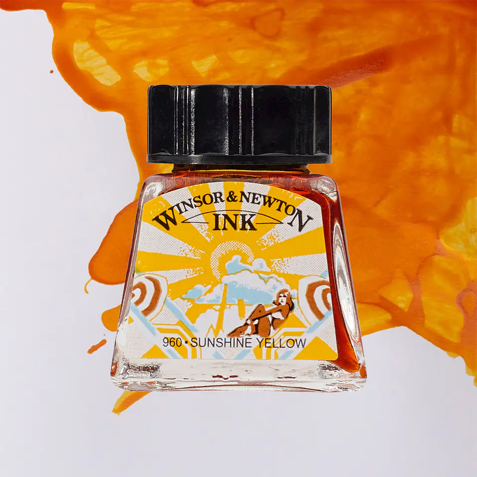 Tinta China Para Dibujo 14ml - Winsor & Newton 22