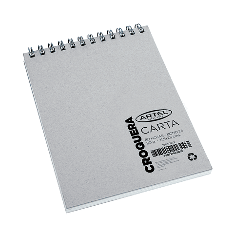 Croquera Bond Carta 21X28cm 80 Hojas - Artel