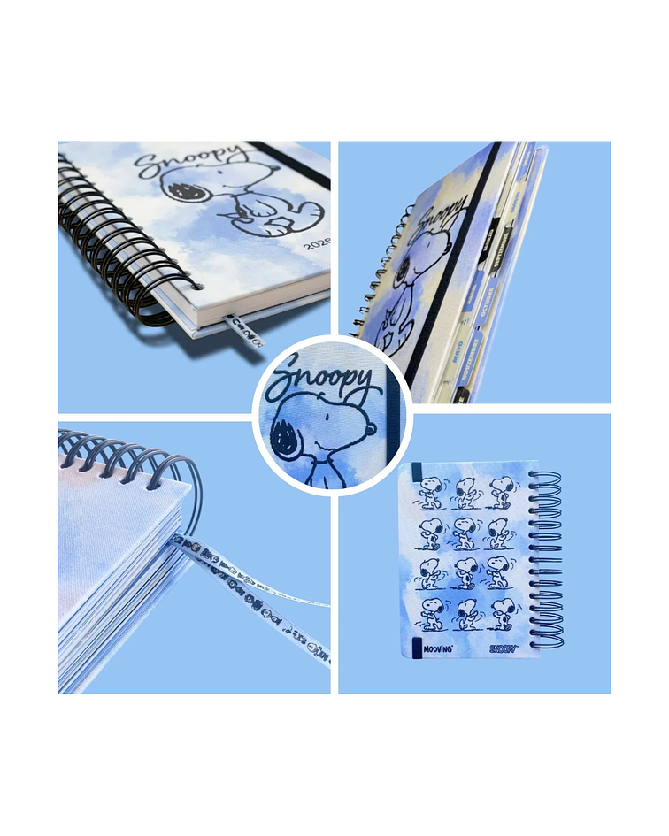 Agenda Diaria 2026 Mooving Snoopy