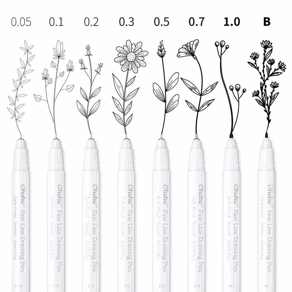 Set 8 Tiralíneas Para Dibujo - Ohuhu 3