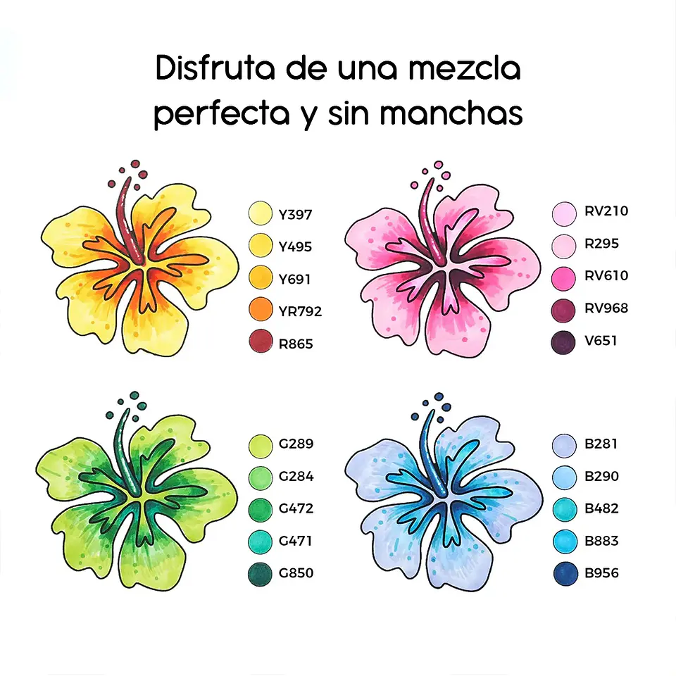 320 Marcadores Base Alcohol (Punta Fina y Biselada) + 1 Blender - Ohuhu 4