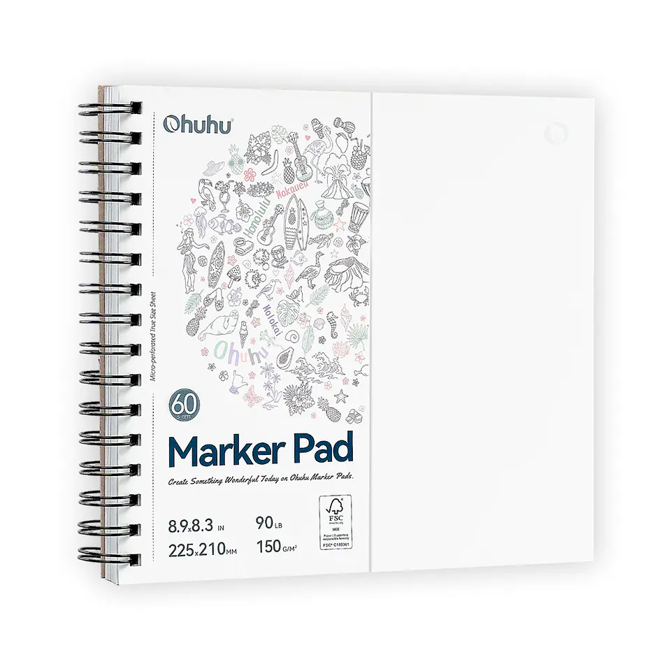 Block Para Marcadores Con Anillado 60 Hjs 150Grs - Ohuhu 3