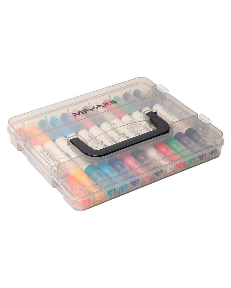 Set 12 Marcadores Acrilicos (Doble Punta) - Miya