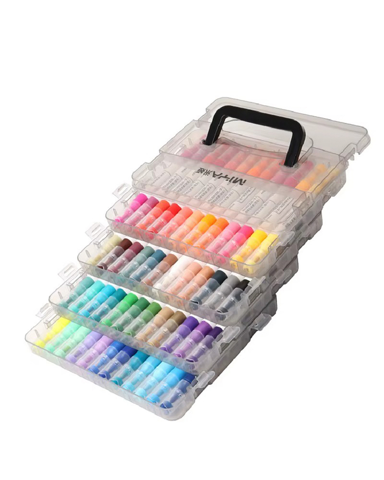 Set 48 Marcadores Acrilicos (Doble Punta) - Miya