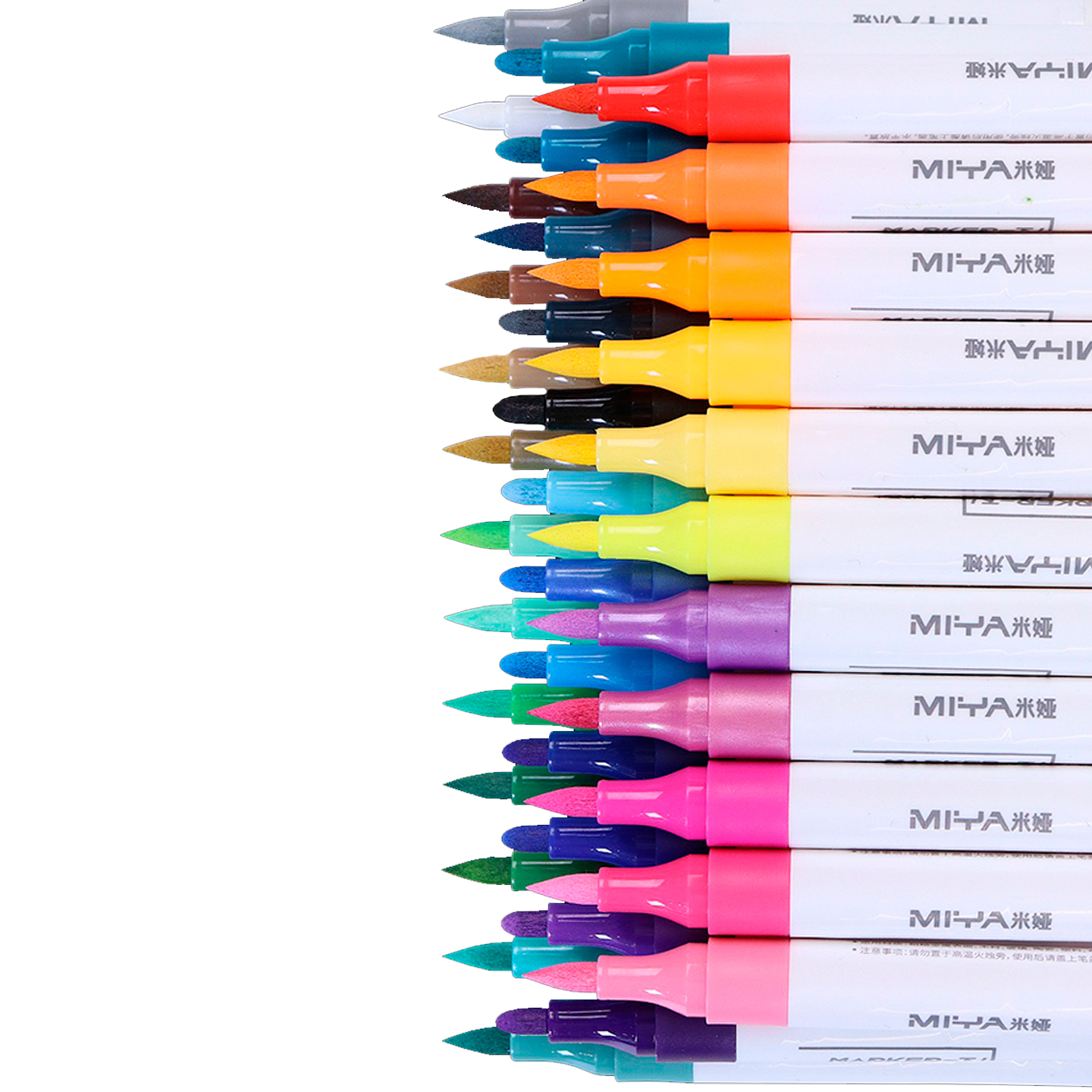 Set 48 Marcadores Acrilicos (Doble Punta) - Miya 3