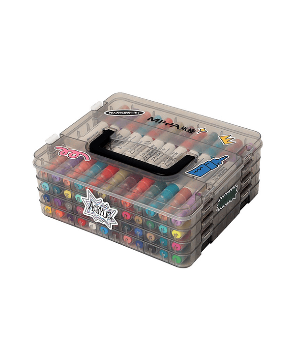 Set 48 Marcadores Acrilicos (Doble Punta) - Miya