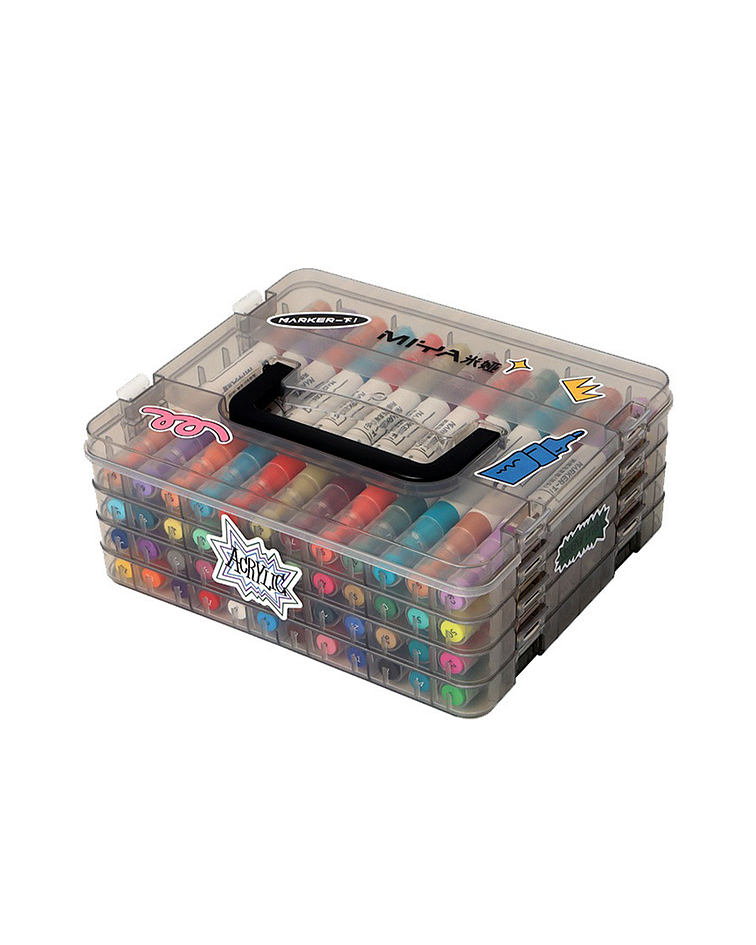Set 48 Marcadores Acrilicos (Doble Punta) - Miya