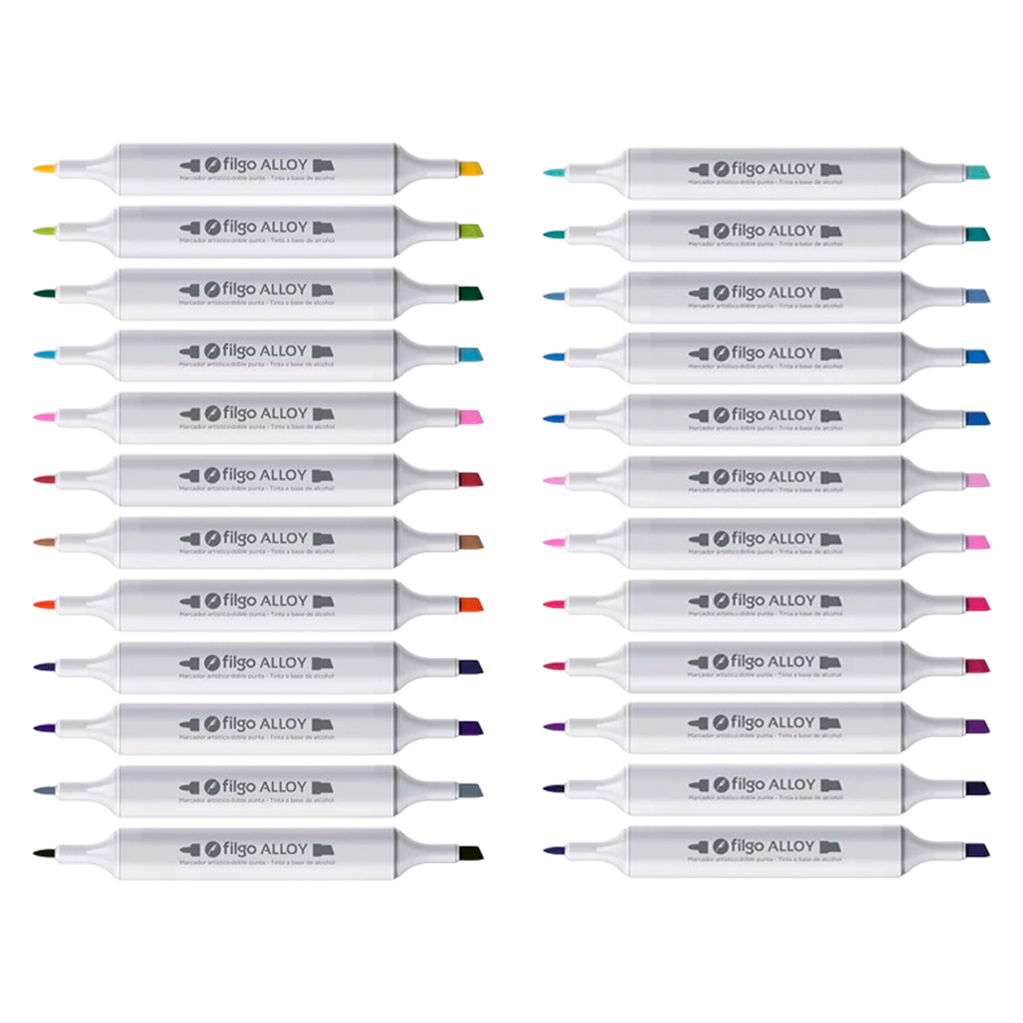 Marcadores Artísticos Doble Punta Filgo Alloy  - 72 Tonos Surtidos 4