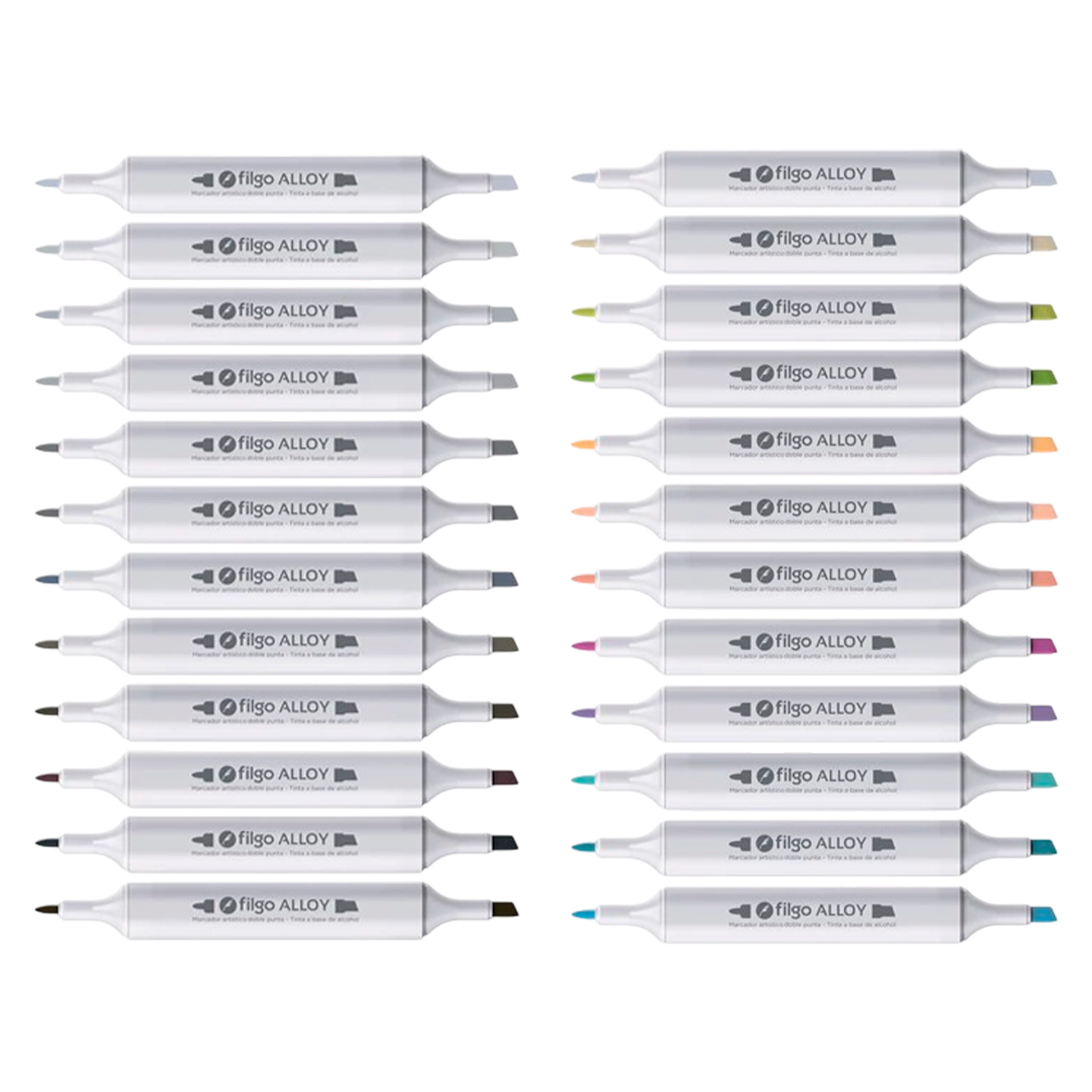 Marcadores Artísticos Doble Punta Filgo Alloy  - 72 Tonos Surtidos 5