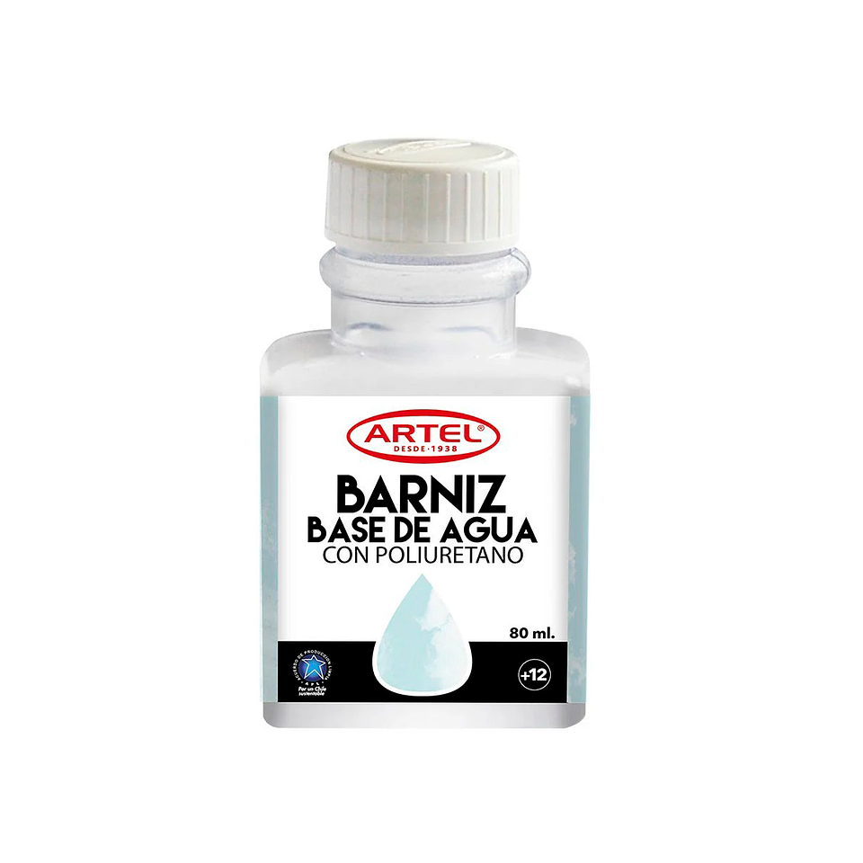 Barniz A Base De Agua Frasco 80Ml - Artel 1