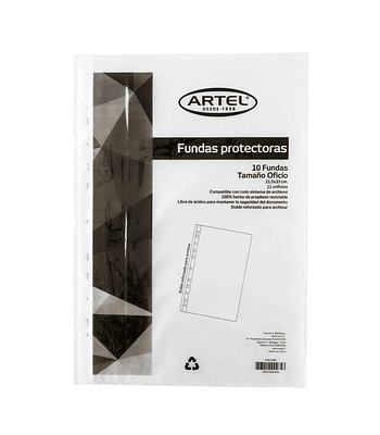 Funda Protectora Oficio 10 Unidades - Artel