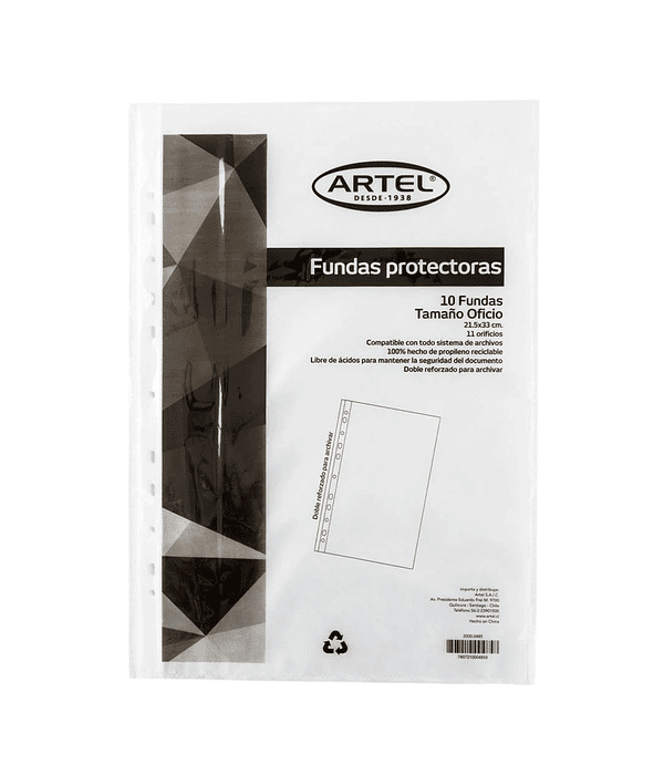 Funda Protectora Oficio 10 Unidades - Artel