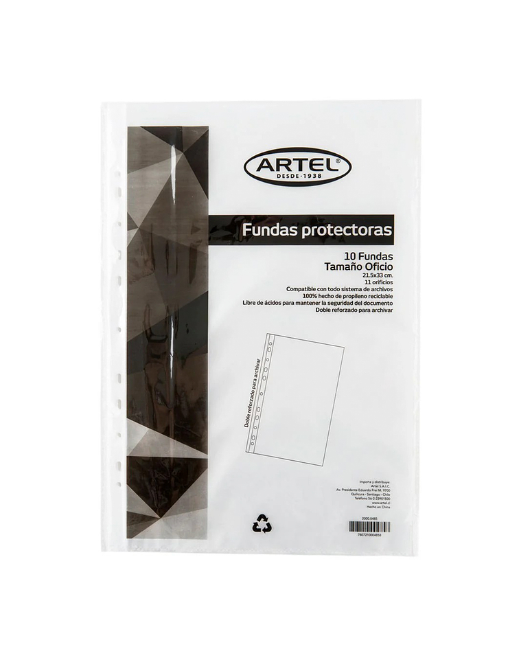 Funda Protectora Oficio 10 Unidades - Artel