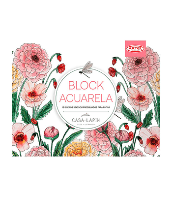 Block Diseños Pintura Acuarela - Artel