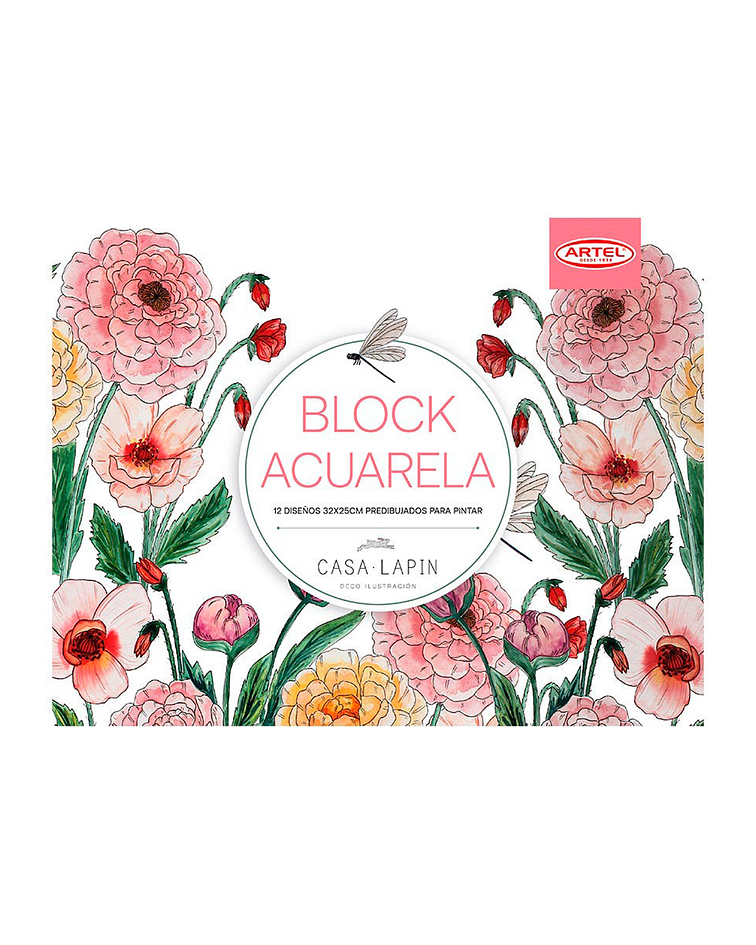 Block Diseños Pintura Acuarela - Artel