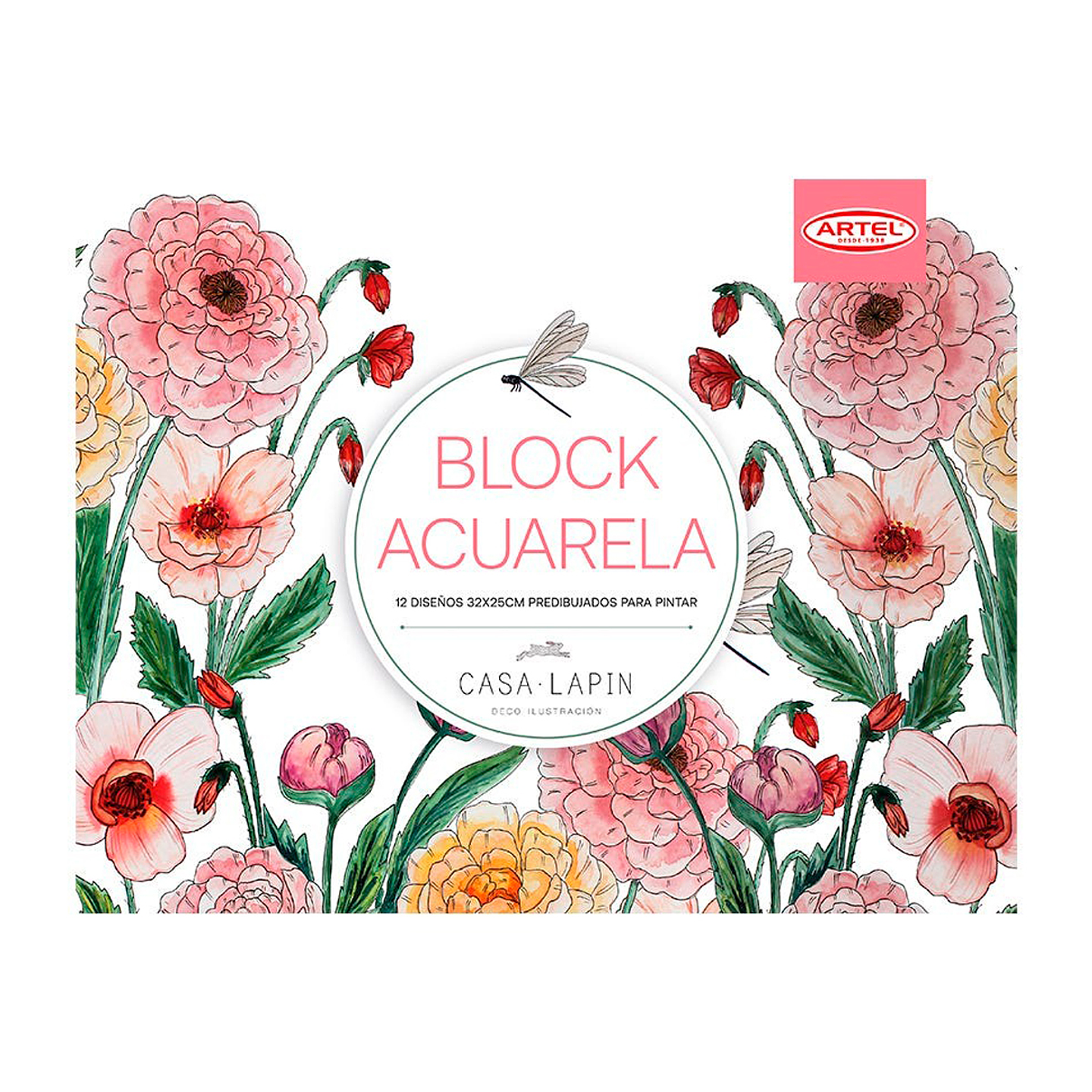 Block Diseños Pintura Acuarela - Artel 1