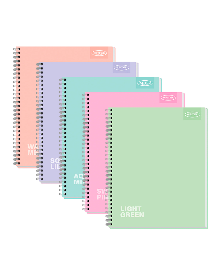 Cuaderno Universitario 100 Hojas 7mm Pastel - Artel