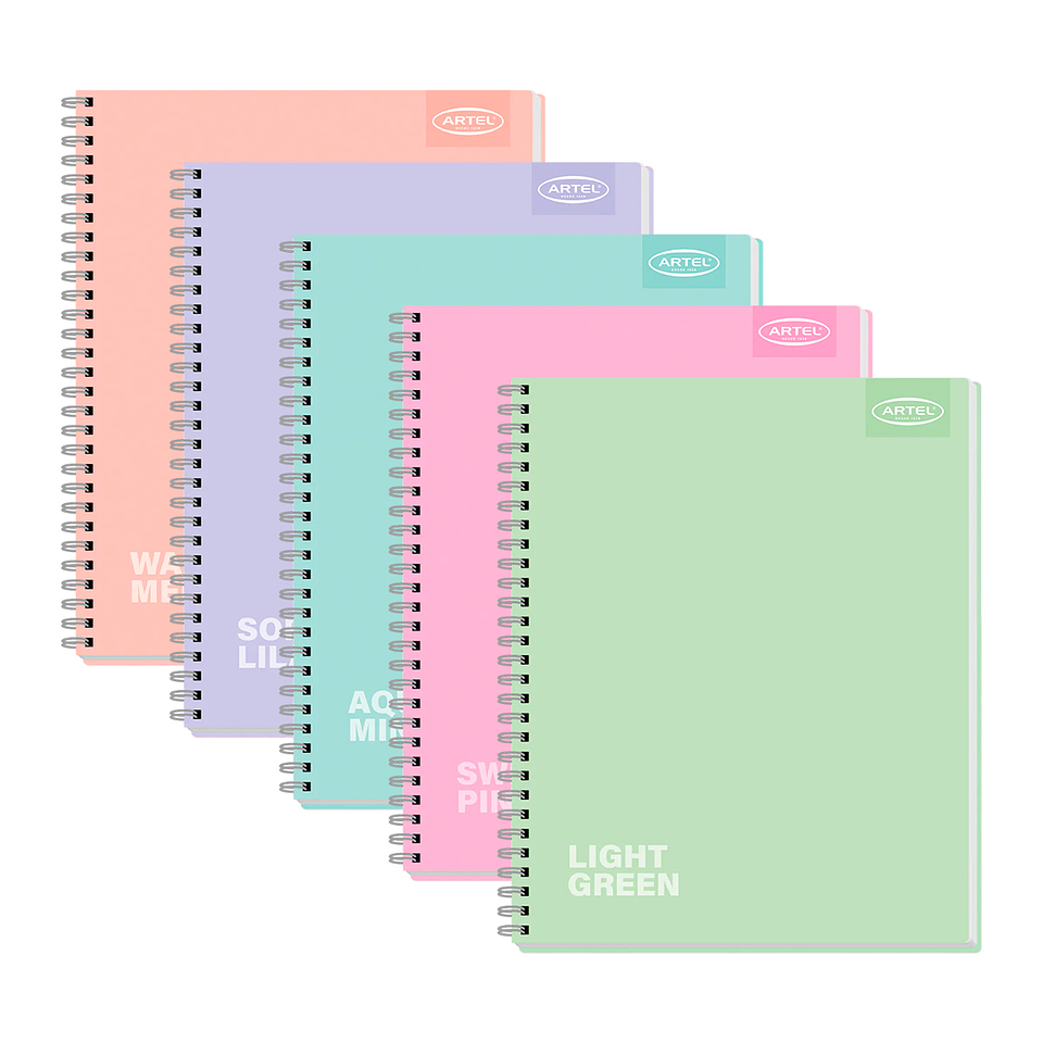 Cuaderno Universitario 100 Hojas 7mm Pastel - Artel 1