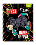 Cuaderno Universitario 100 Hojas 7mm Gamers - Artel