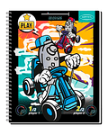 Cuaderno Universitario 100 Hojas 7mm Gamers - Artel