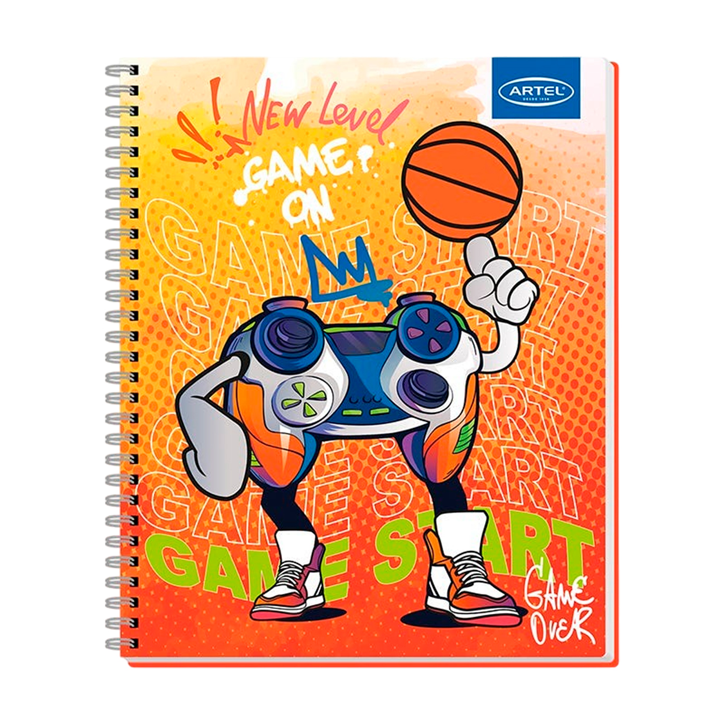 Cuaderno Universitario 100 Hojas 7mm Gamers - Artel 6