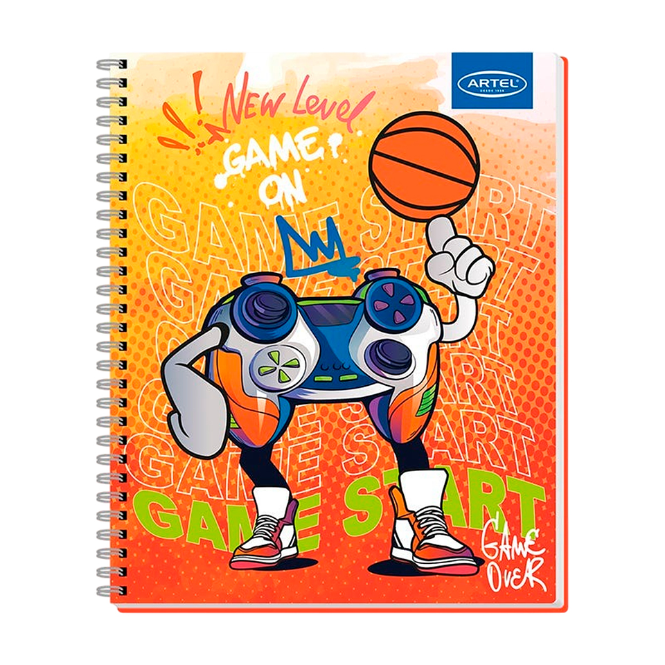 Cuaderno Universitario 100 Hojas 7mm Gamers - Artel 6
