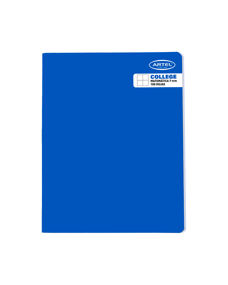 Cuaderno College 100 Hojas Matemática 7mm - Artel