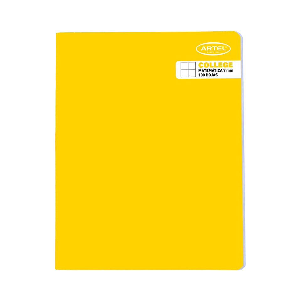 Cuaderno College 100 Hojas Matemática 7mm - Artel 2