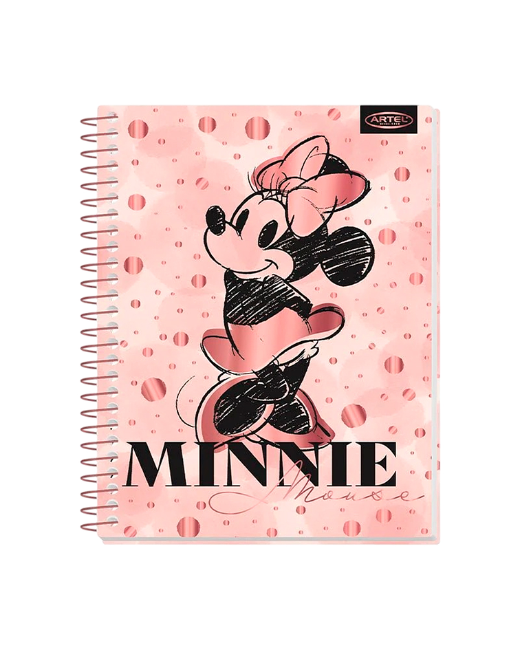 Cuaderno Especial Minnie Gold Rose 150 Hojas 7mm - Artel