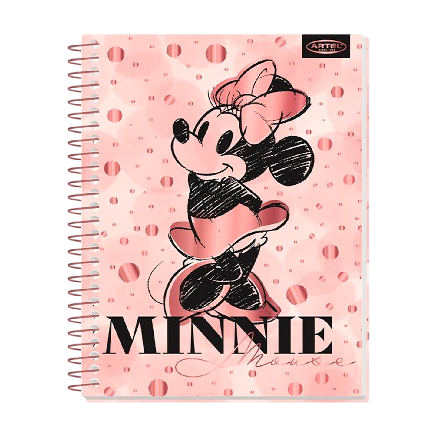 Cuaderno Especial Minnie Gold Rose 150 Hojas 7mm - Artel 2