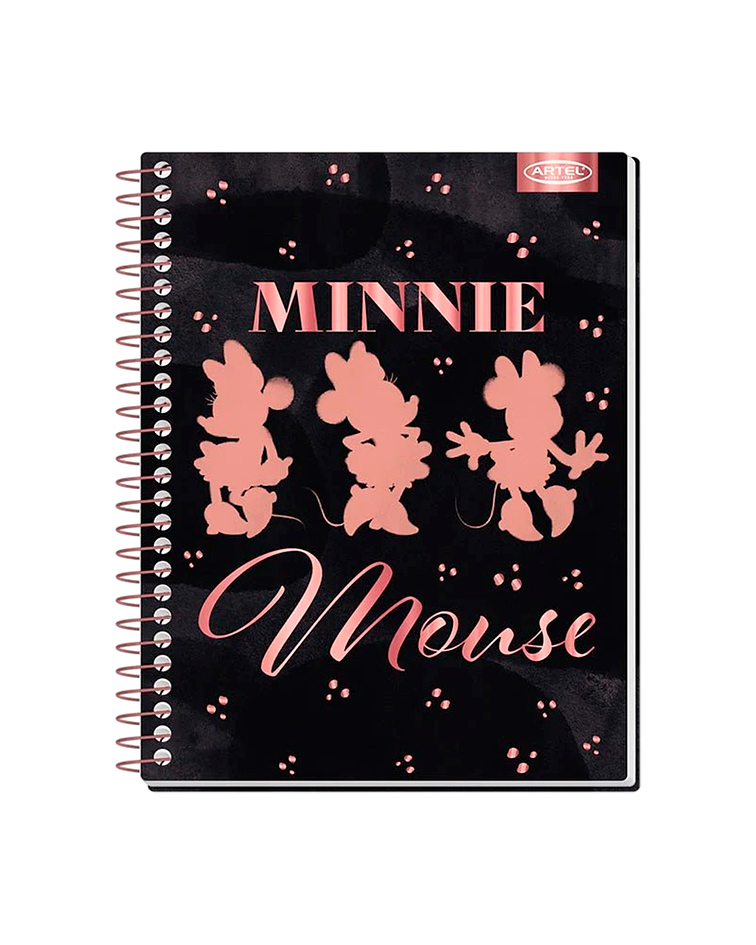 Cuaderno Especial Minnie Gold Rose 150 Hojas 7mm - Artel