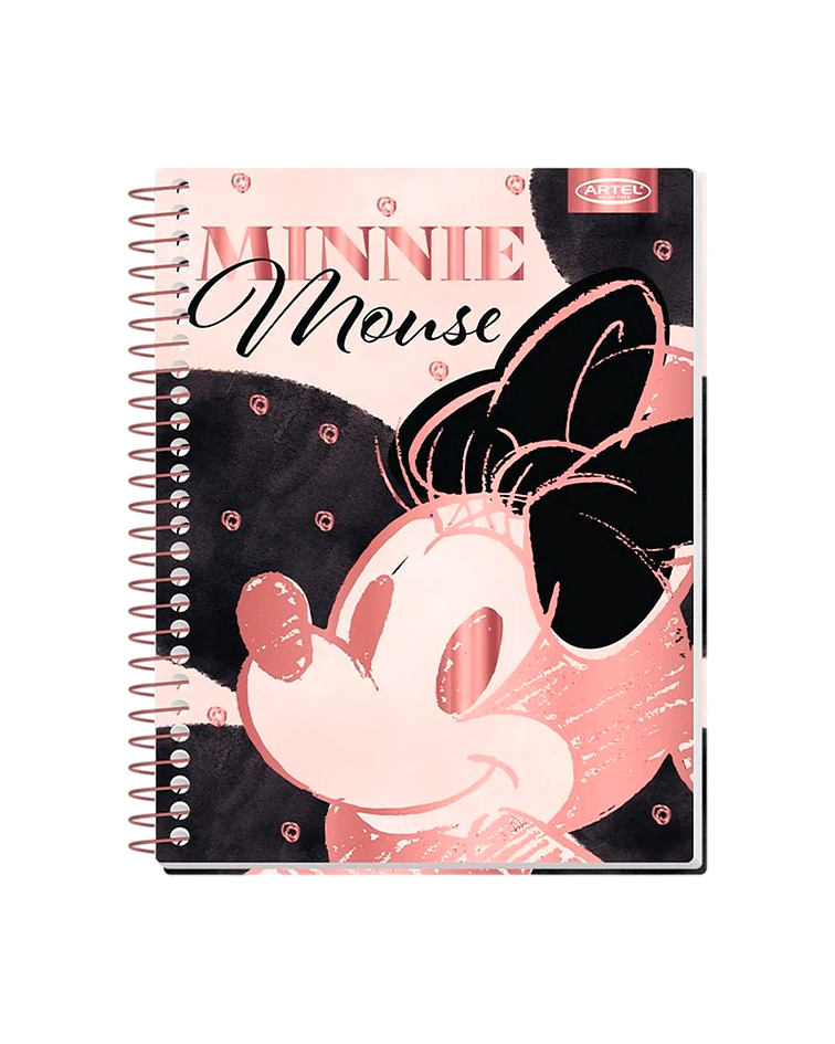 Cuaderno Especial Minnie Gold Rose 150 Hojas 7mm - Artel