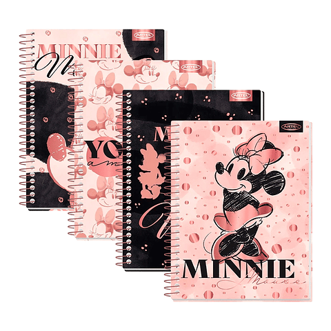 Cuaderno Especial Minnie Gold Rose 150 Hojas 7mm - Artel