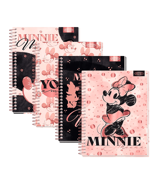 Cuaderno Especial Minnie Gold Rose 150 Hojas 7mm - Artel