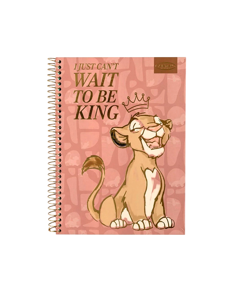 Cuaderno Especial Rey Leon Gold 150 Hojas 7mm - Artel