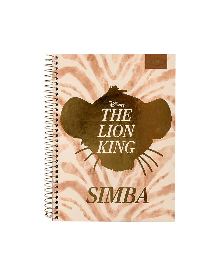 Cuaderno Especial Rey Leon Gold 150 Hojas 7mm - Artel