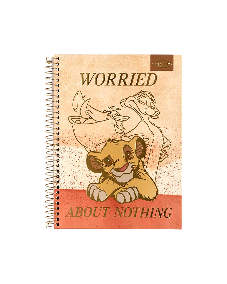 Cuaderno Especial Rey Leon Gold 150 Hojas 7mm - Artel