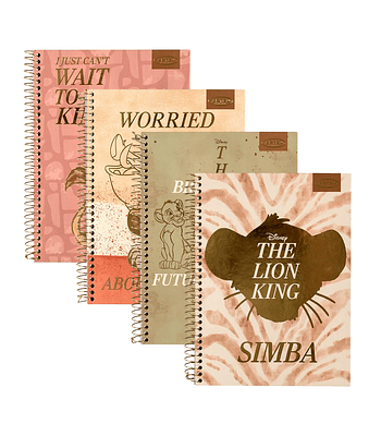 Cuaderno Especial Rey Leon Gold 150 Hojas 7mm - Artel