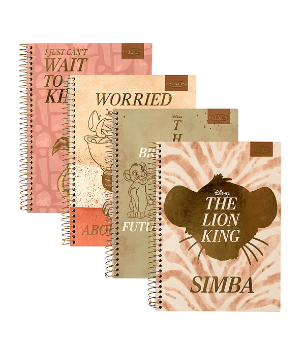 Cuaderno Especial Rey Leon Gold 150 Hojas 7mm - Artel